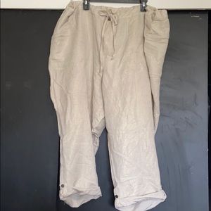 Lane Bryant  linen Capris 26/28